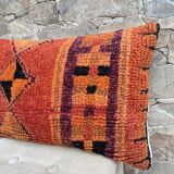 Vintage Berber wool cushion cover, decorative cushion