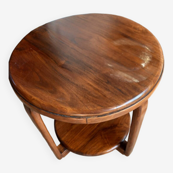 Art deco style round pedestal table