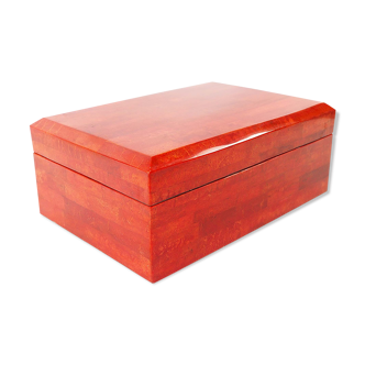 Coral jewelry box 60s