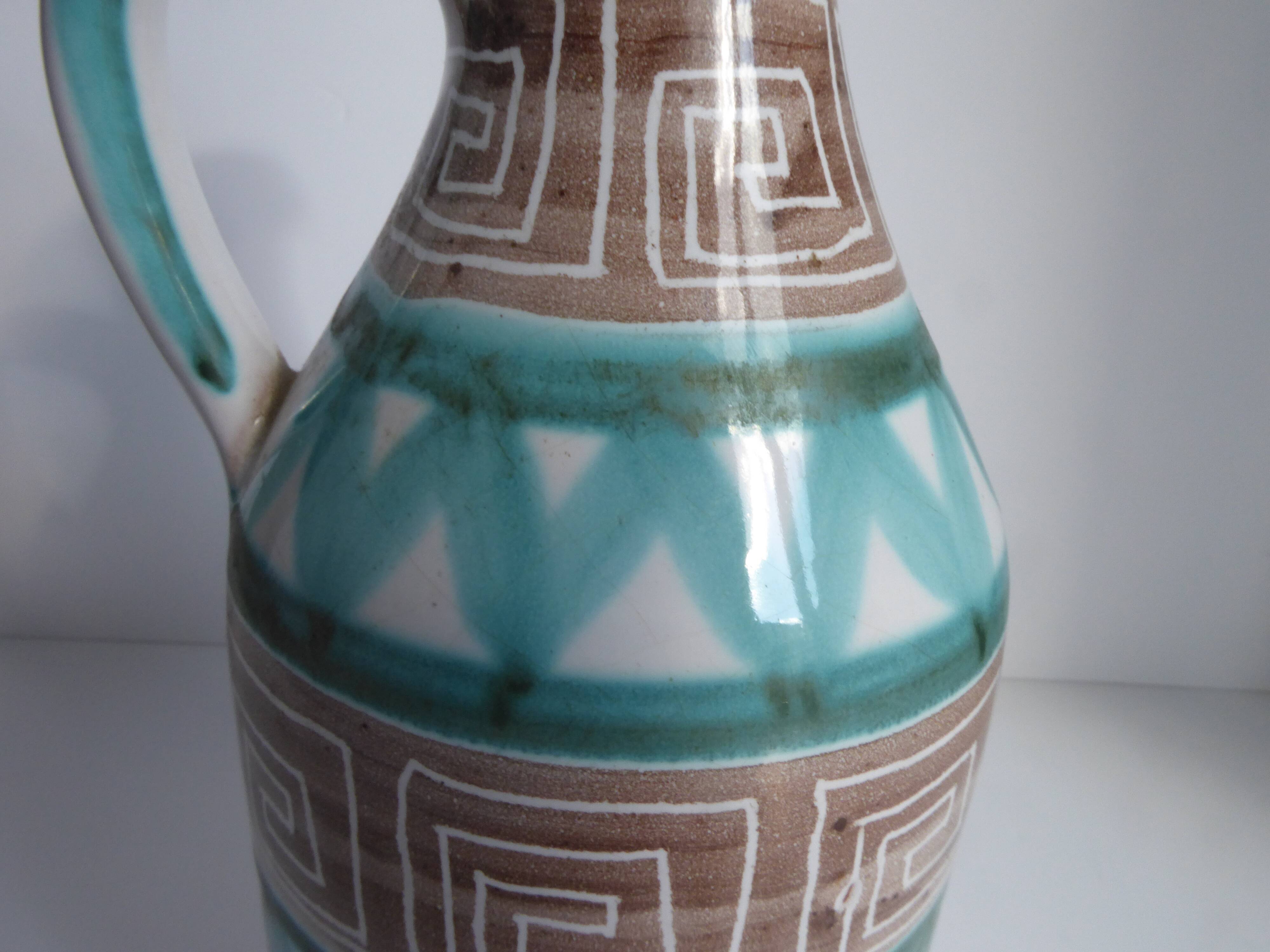 Pitcher signed Robert Picault Vallauris