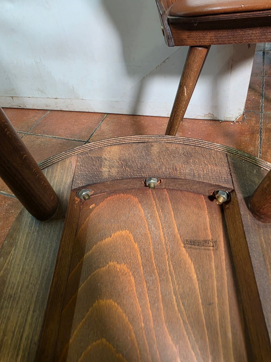 Paire de chaises bistrot "Fourmi" Baumann – Vintage 1960