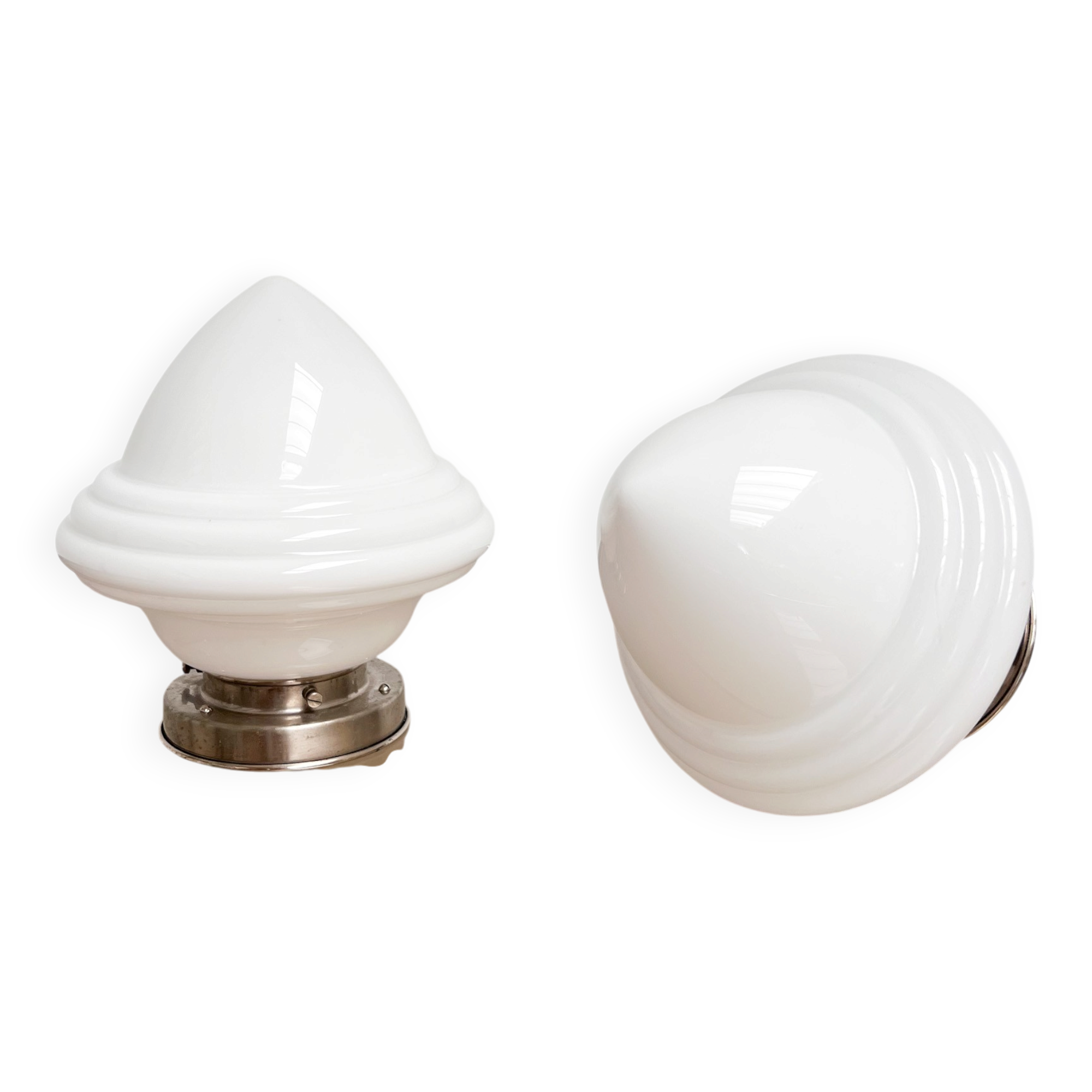 Set of 2 Art Deco Acorn lamps by GISO/Gispen, 1930s