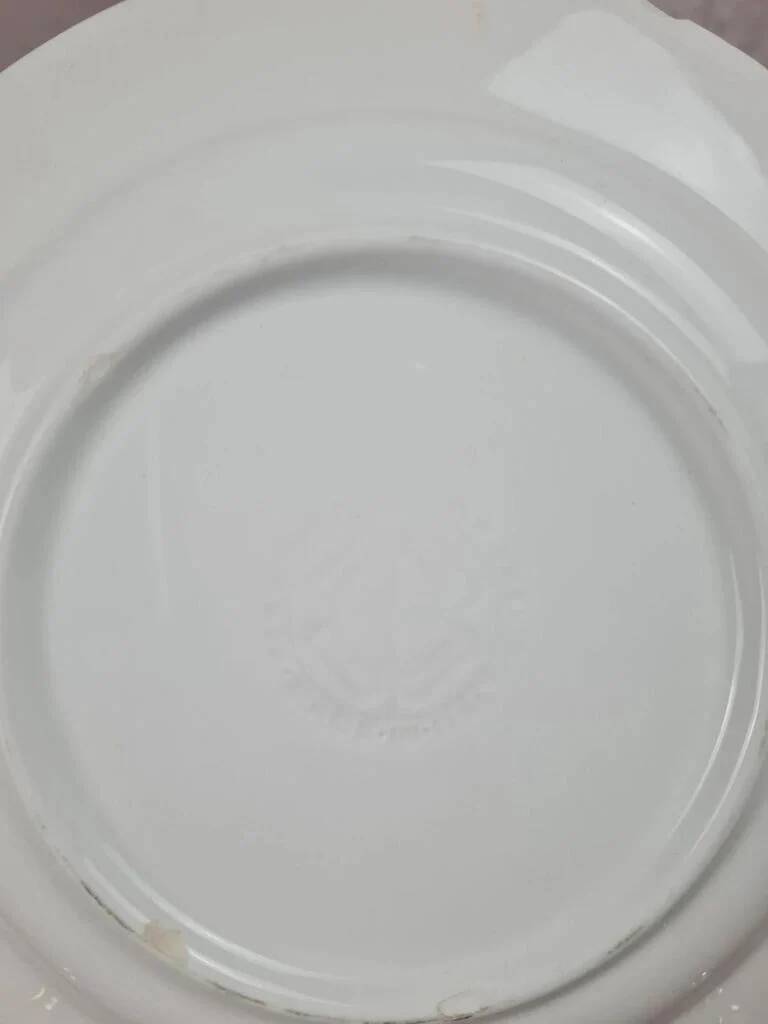 Vintage Italian plate country decor pink – Ceramica Quadrifoglio