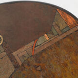 Table basse brutaliste par C. Kneip