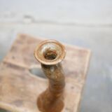 Bougeoir vintage en grès pyrité