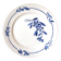 Creil et Montereau round serving dish, blue flower motif