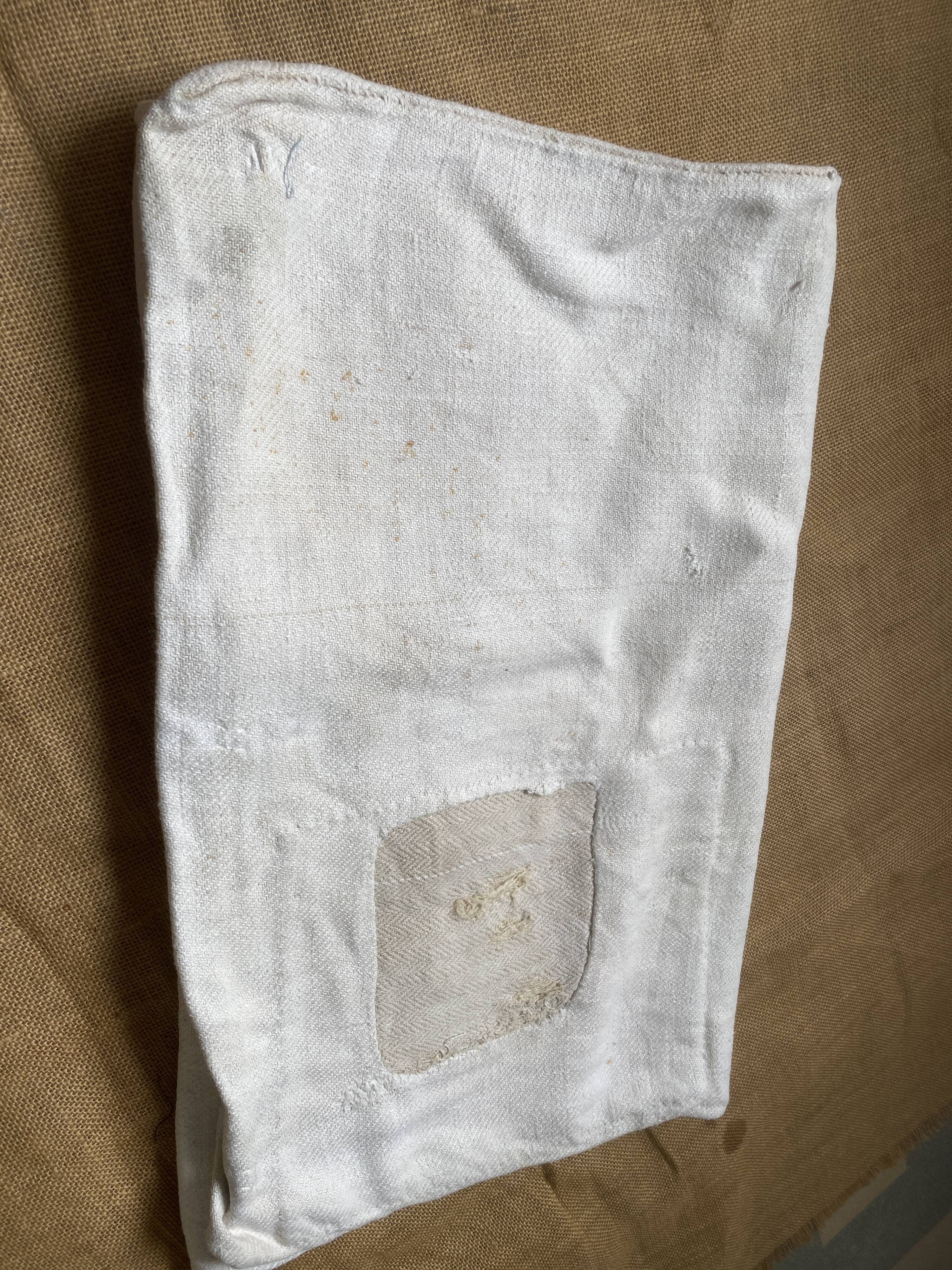 Old hemp grain bag
