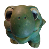 Green turtle in concrete