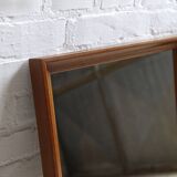 Miroir vintage danois en teck, années 1960