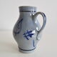 Vintage earthenware Jug with Blue Salt Glaze/Marzi & Remi, 1960's.