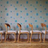 Baumann sled chairs, set of 5