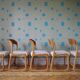 Baumann sled chairs, set of 5