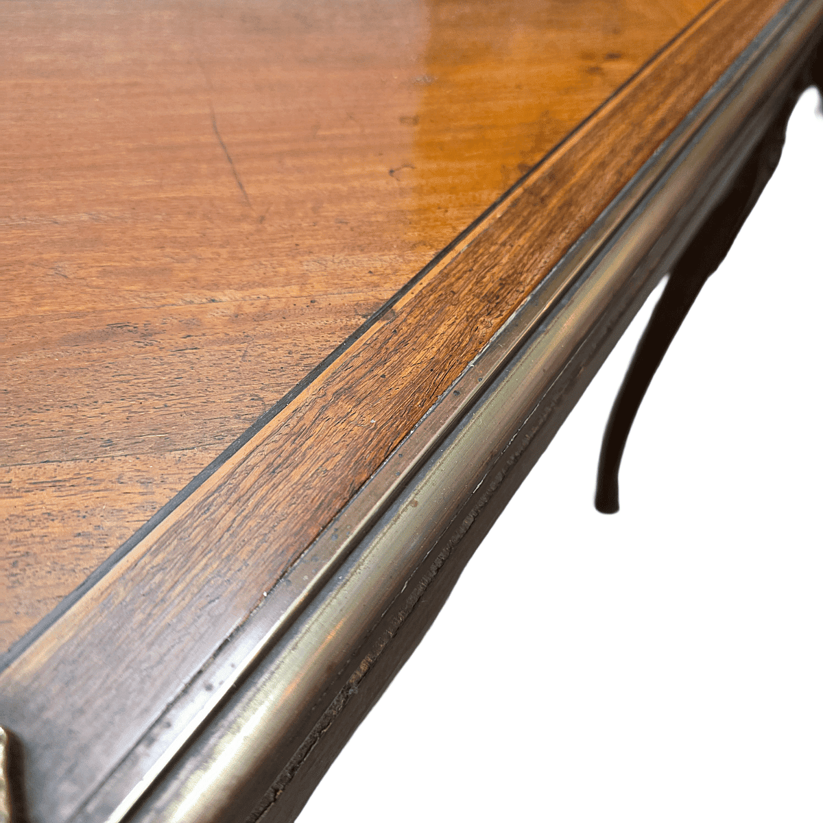 French Louis XV Style Gaming Table With Marquetry, 1960s