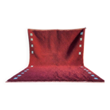 Large traditional handwoven Berber rug in wool, size 300x400 cm.