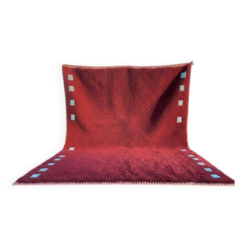Grand tapis berbère tissé main traditionnelle en laine taille 300x400 cm