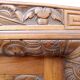 Miroir de cheminée Art Déco en bois sculpté - 82 cm x 150 cm