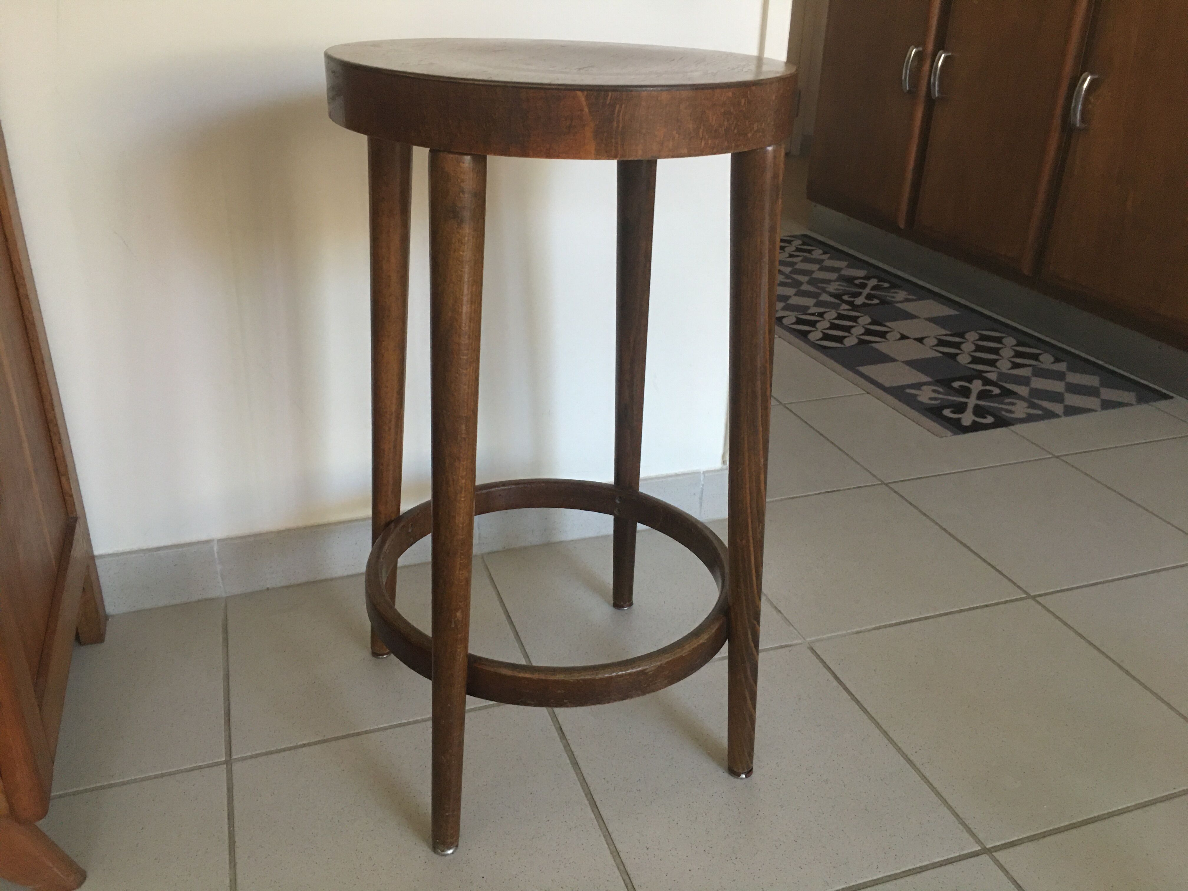 Baumann wooden bar stool