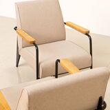 Pair of "Salon" armchairs by Jean Prouvé for Vitra 00's