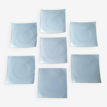 Square white plates