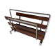 Porte-revue en bois de rose chrome