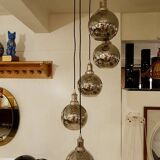 Modern Sculptural Hanging Lamp - 5 glass globes