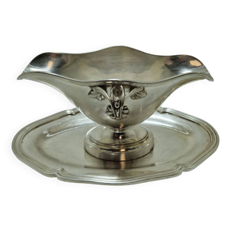 Christofle gravy boat in silver metal