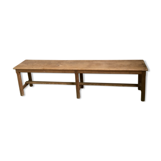 Old solid oak bench