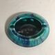 Old ceramics ceramic ashtray morvan blue green vintage enamel