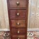 Antique oak chest of drawers - late 19th/early 20th century.