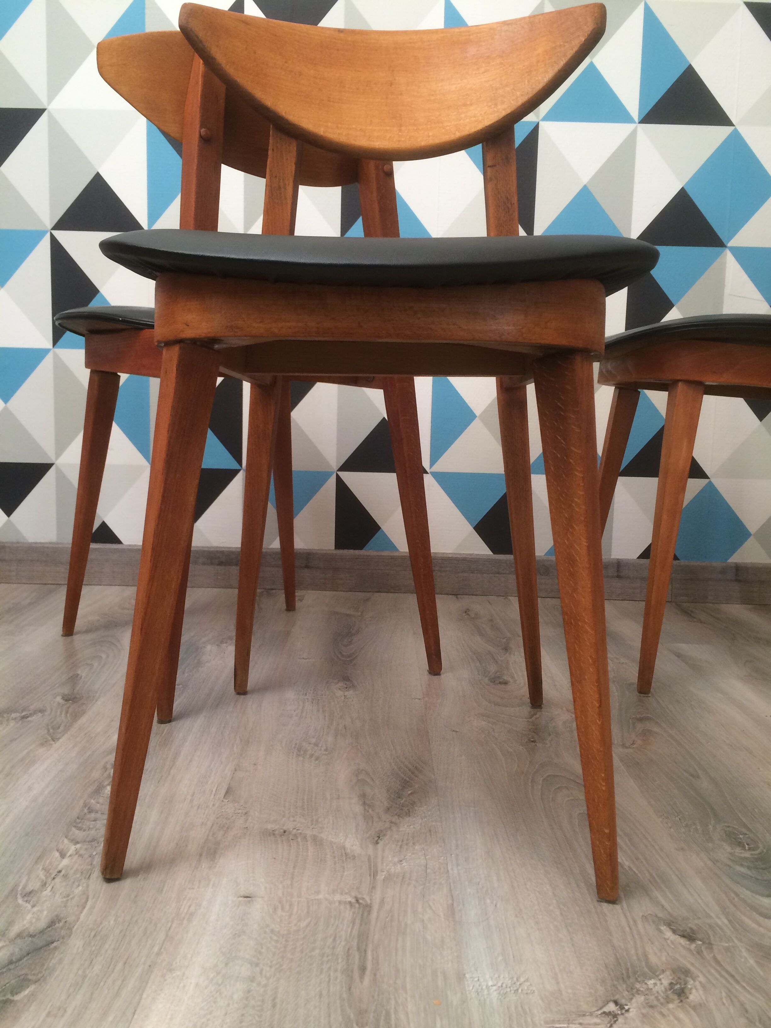 Chaises modèle "fontaria" de chez baumann vers 1970