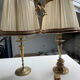 Paire de lampes en laiton