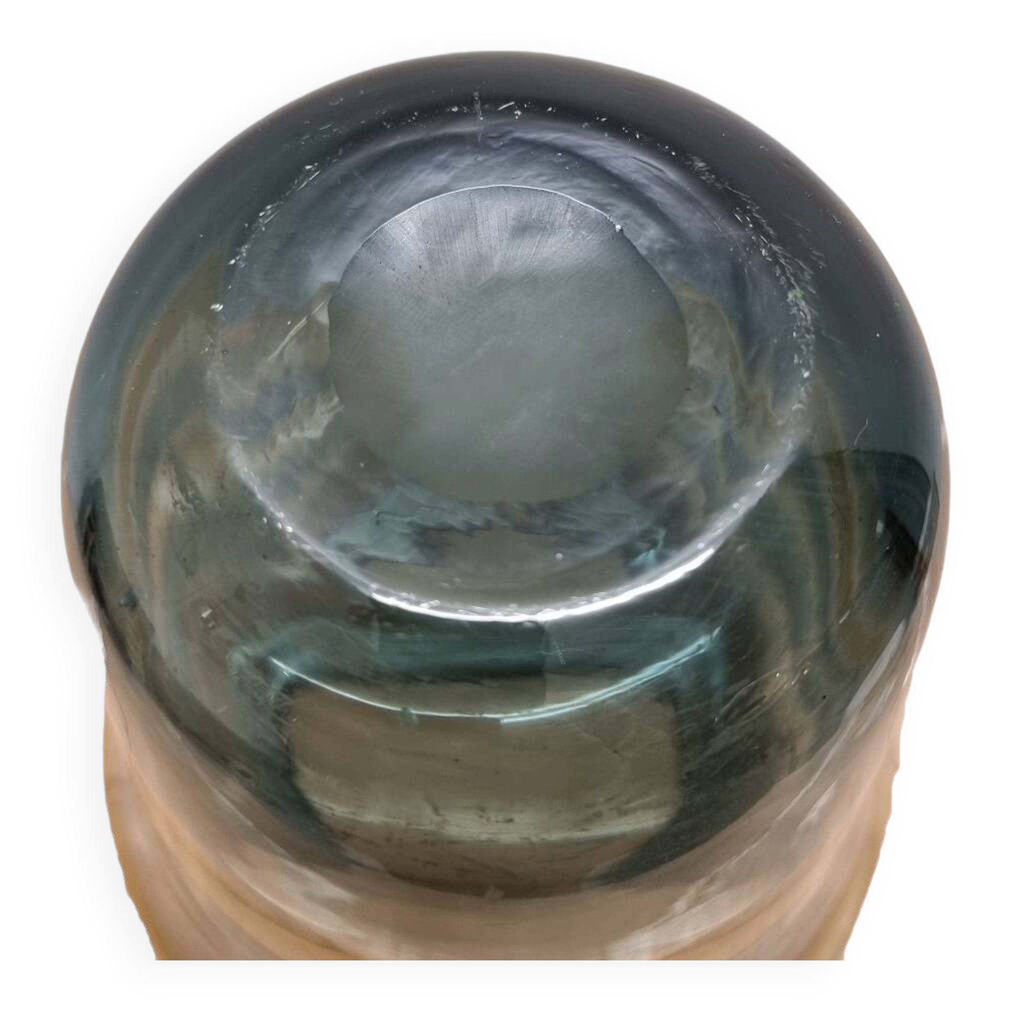 Glass Swirl Design Vase, 1980s