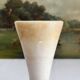Vase vintage en résine façon albatre