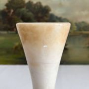 Vintage alabaster-style resin vase