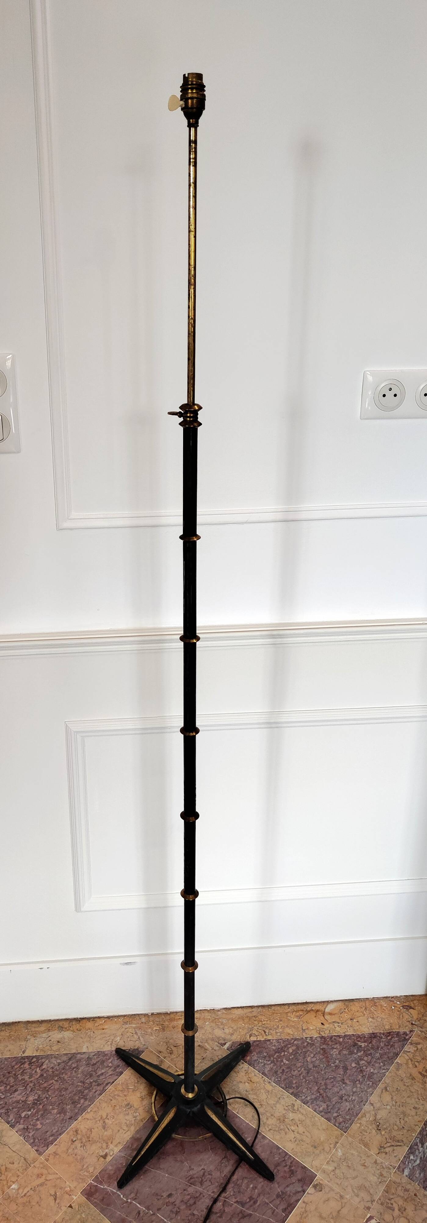 Adjustable floor lamp by Gilles Sermadiras, France, 1950s