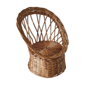 fauteuil en rotin pour - enfant