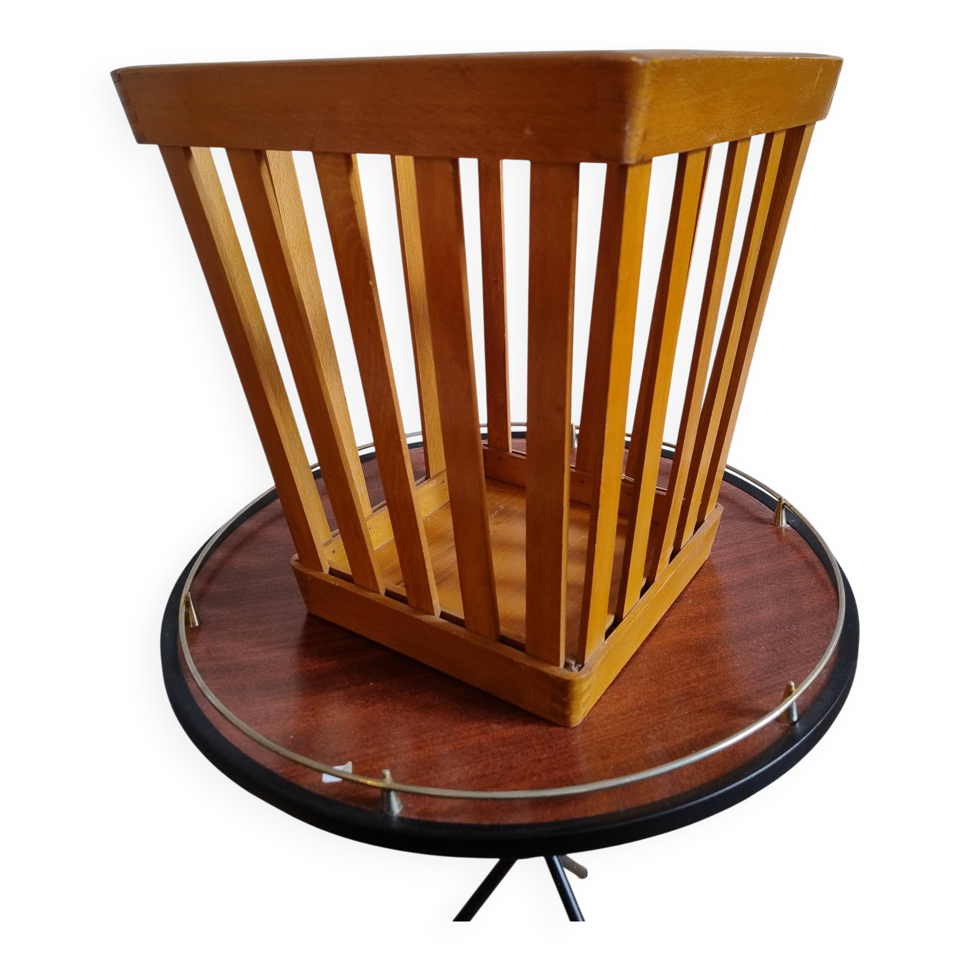 Wooden basket from the 1950s
