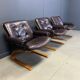 Elsa & Nordahl Solheim Kengu armchairs, set of 3 - 1960s