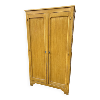 Armoire Parisienne Placard vestiaire atelier bois Mid-century vintage scandinave 1950