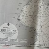 Denmark and Sweden The Sound Entrance to Baltic Nautical Map