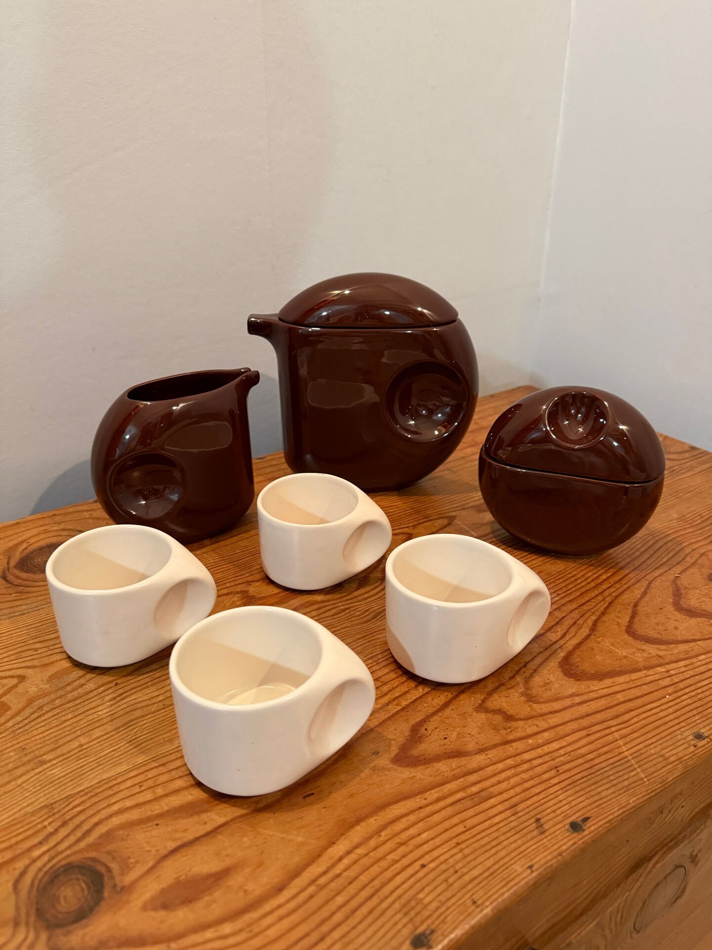 Coffee or tea service design Space Age Sele Arte Nove