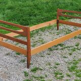 Vintage 50s oak daybed