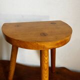 Elm tripod stool