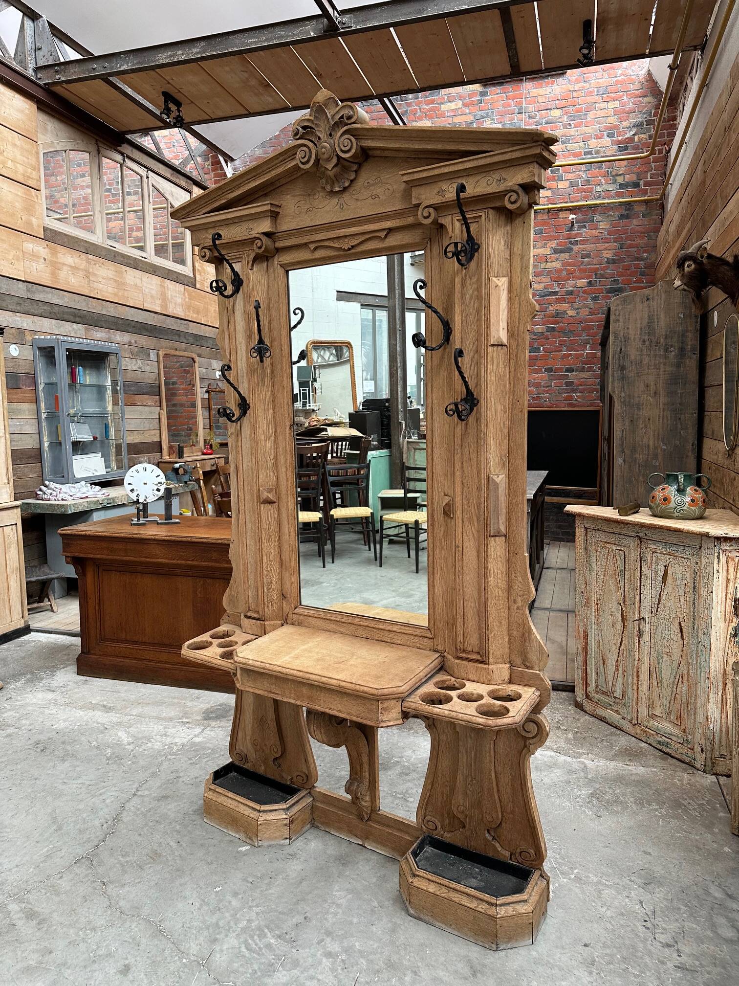 19th century oak entrance hall