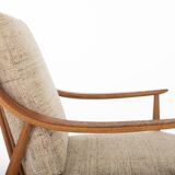 Fd144 Easy Chairs in Oak and Teak by Peter Hvidt & Orla Mølgaard-Nielsen for France & Daverkosen