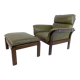 Dreipunkt International Scala leather lounge chair with ottoman