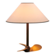 Solid brass helix lamp