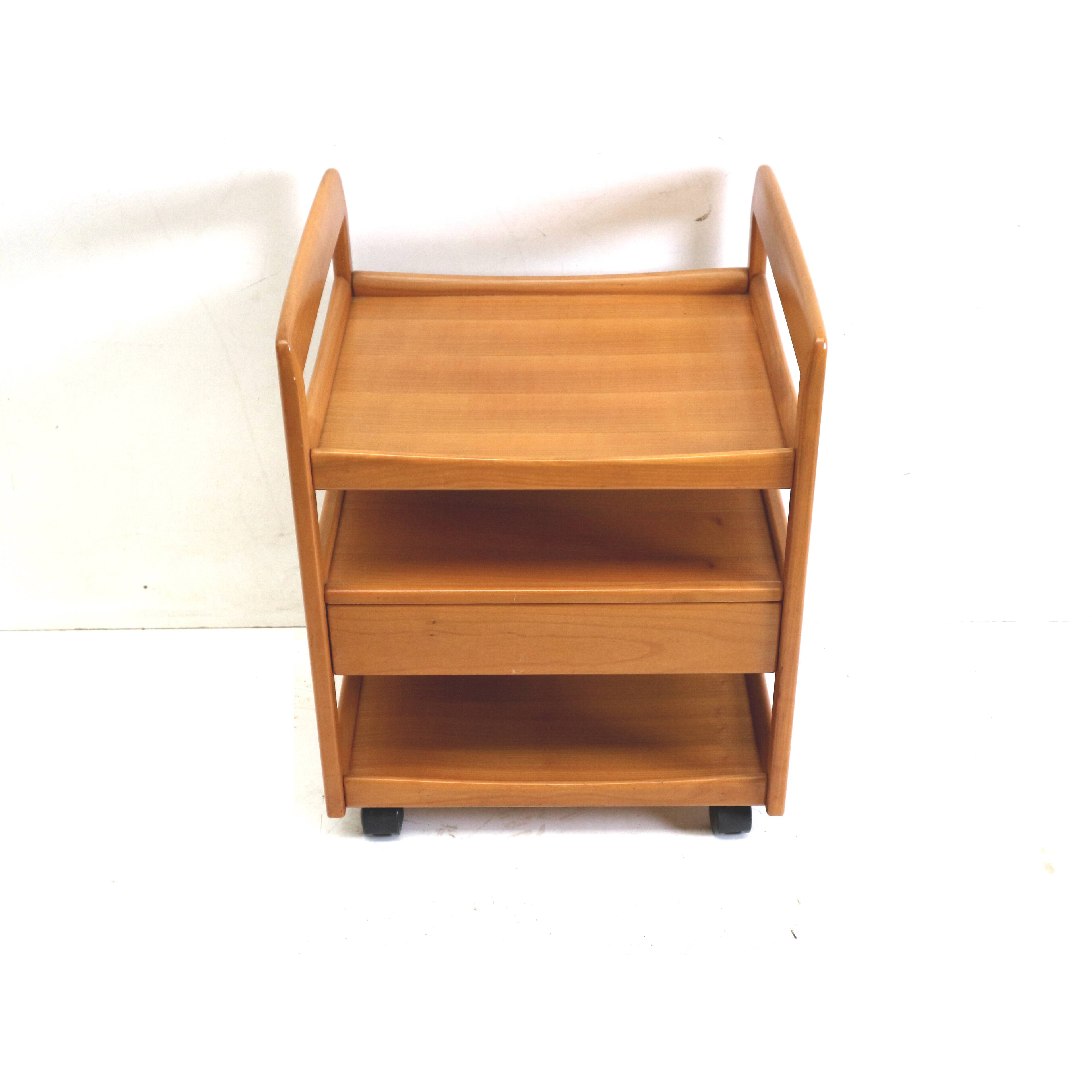 Vintage bar cart / serving trolley on wheels