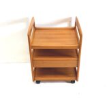 Vintage bar cart / serving trolley on wheels