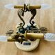 Empire bronze sconces with decorations of swans, palmettes and acanthus leaves